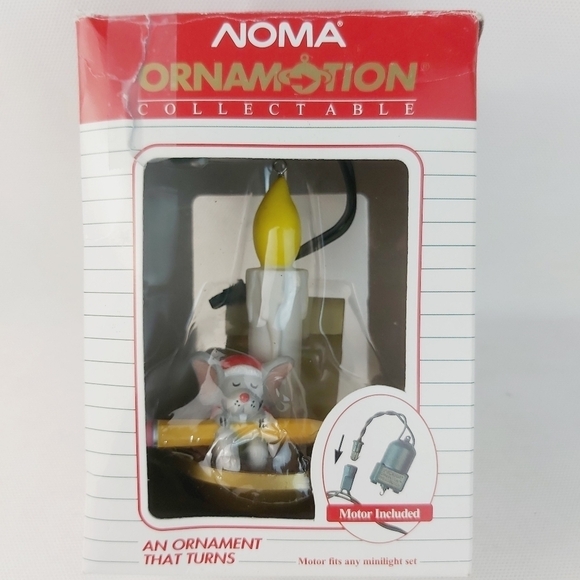 VINTAGE Christmas tree ornament that turns collectible Ornamotion original box - Picture 3 of 7